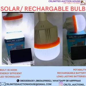 SOLAR RECHARGABLE BULB