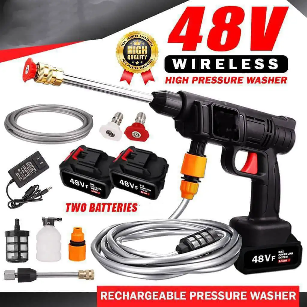 Double battery pressure washer